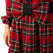 Vestitino colletto in tartan classico