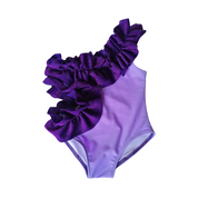 Monospalla lilla rouches glitter donna