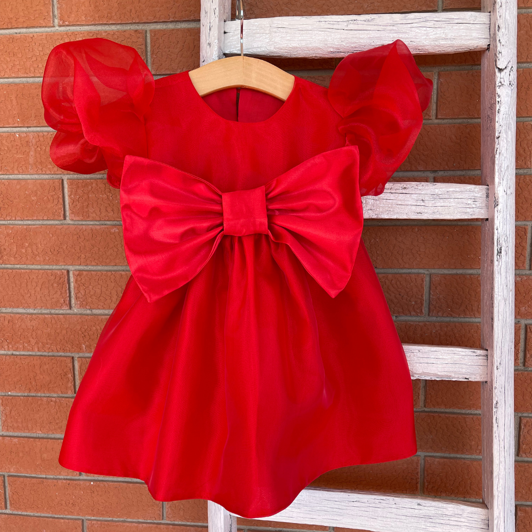 Vestitino in organza red