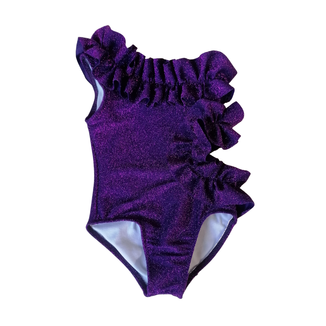 Monospalla viola glitter donna