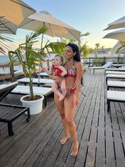 Bikini triangolo leopardato donna