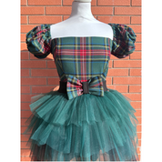 Tartan tulle dress for mother