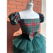 Tartan tulle dress for mother
