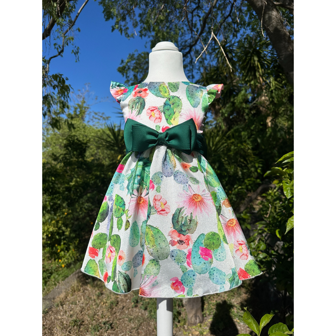 Tailored prickly pear dress
