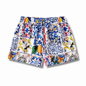 Bermuda uomo stampa siciliana - maiolica