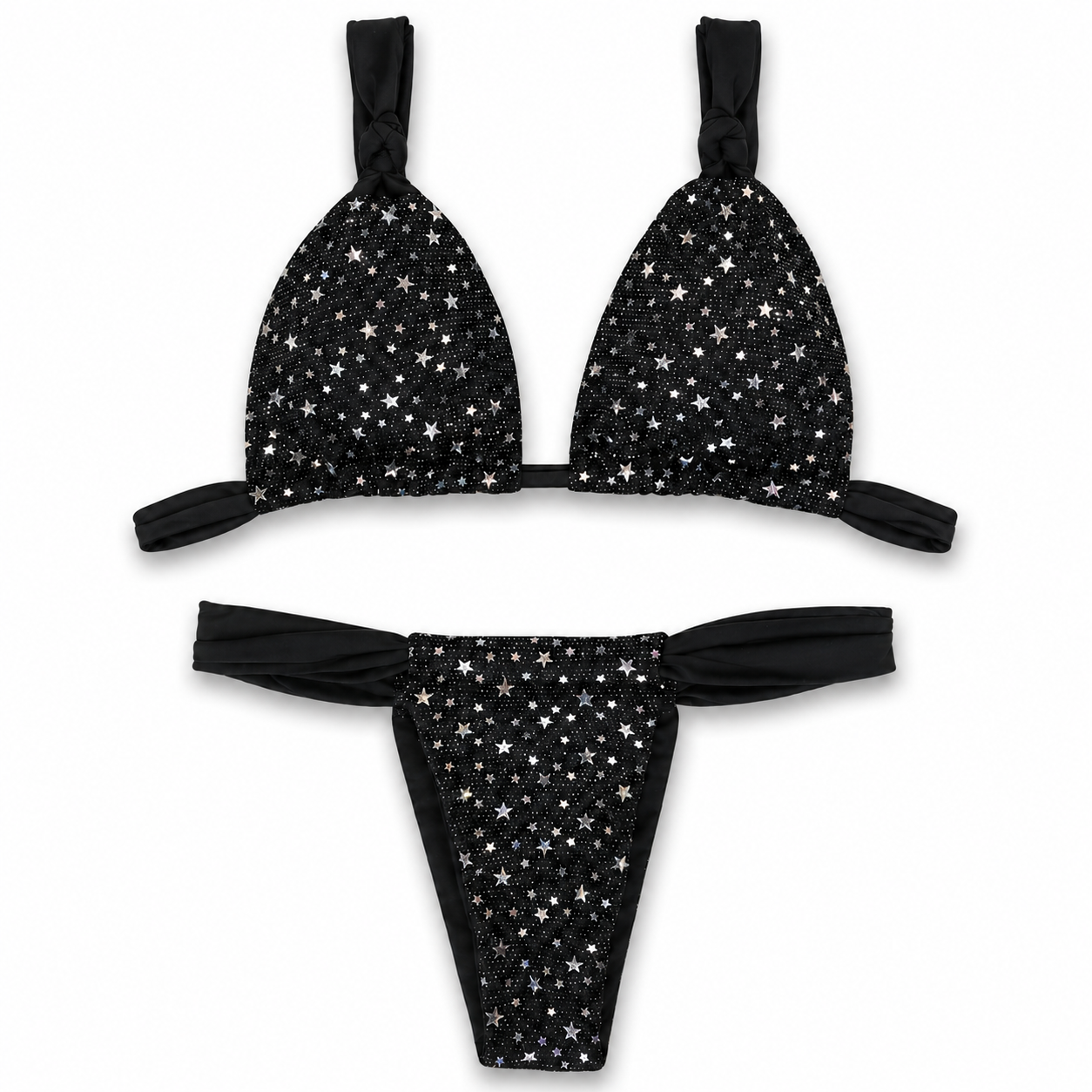 Triangle bikini stars