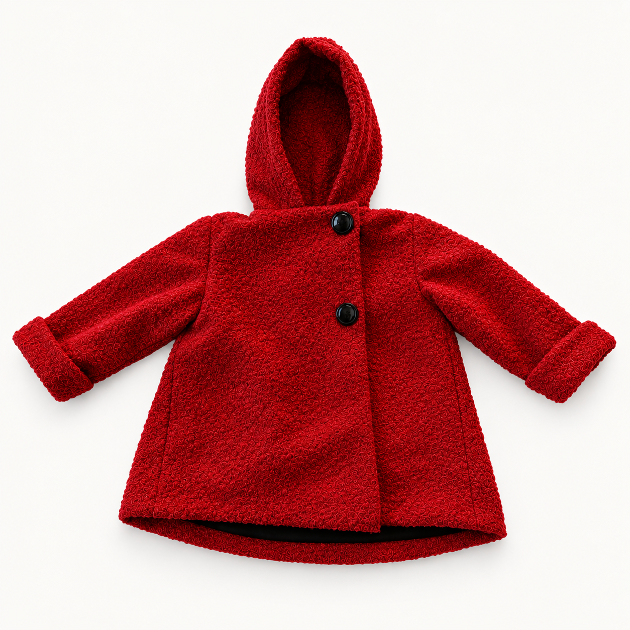 Cappottino Teddy in pura lana italiana bambina