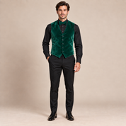 Gilet Uomo in Velluto con Papillon