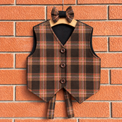 Gilet in tartan scozzese classico con papillon bambino
