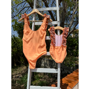Girl's mandarin one-piece swimsuit