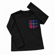Adult's tartan sweater with pocket