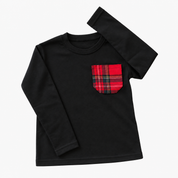 Adult's tartan sweater with pocket