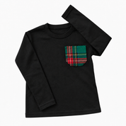 Adult's tartan sweater with pocket