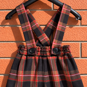 Brown tartan trousers for children