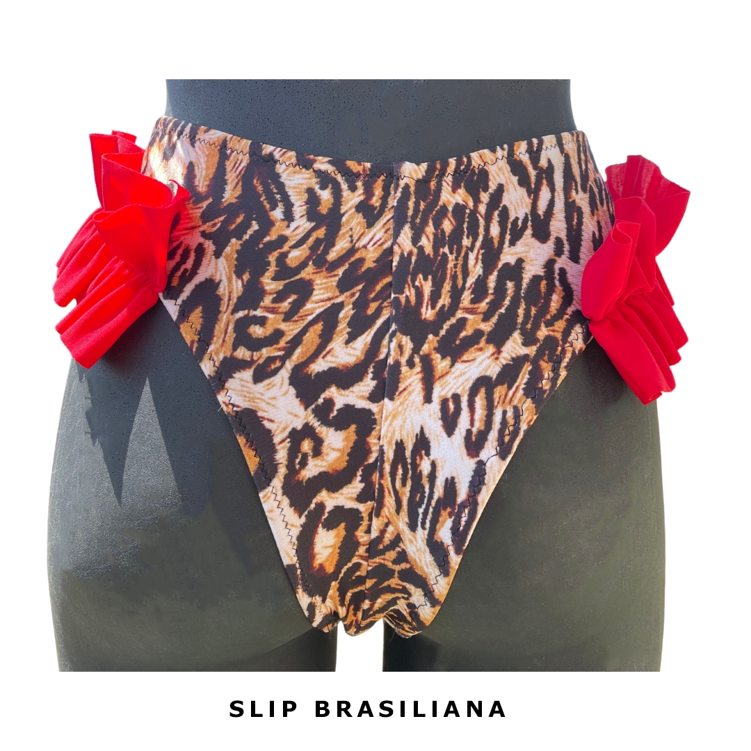 Bikini triangolo leopardato donna