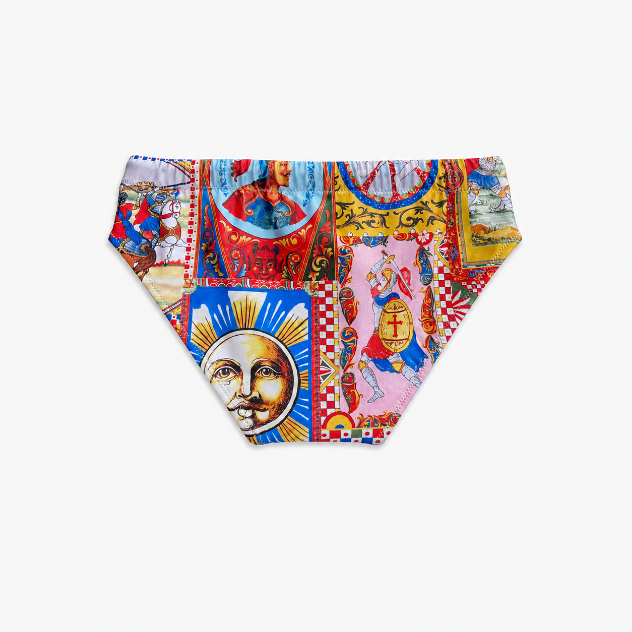 Sicilian-print boys' swim trunks - Catania
