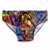 Men's Sicilian Print Swimsuit Briefs - Figures