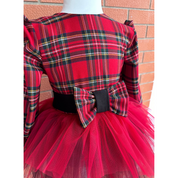 Tartan tulle dress for girls 
