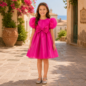 Fuchsia organza dress