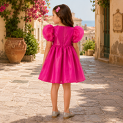 Fuchsia organza dress