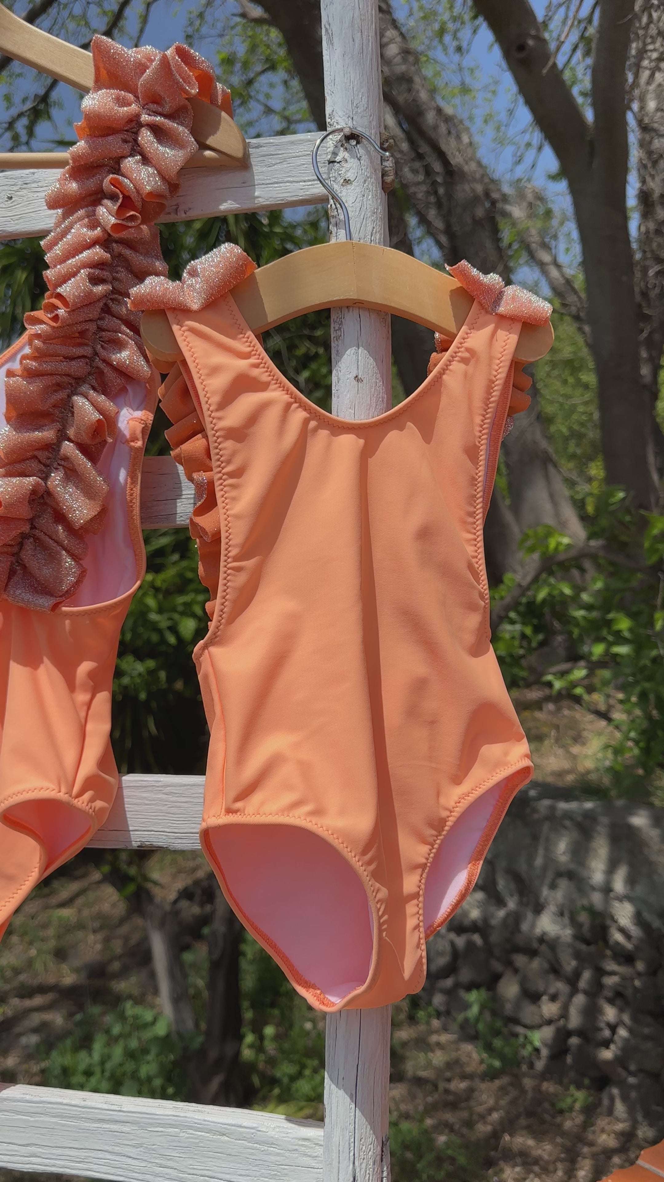 Costume intero mandarino bambina